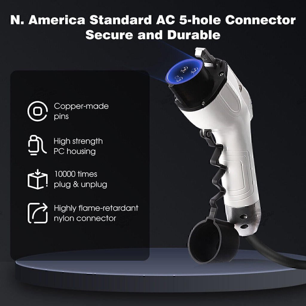 EV Charger 16A Electric Car Portable Charging Cable NEMA6-20 EVSE 110V-220V US