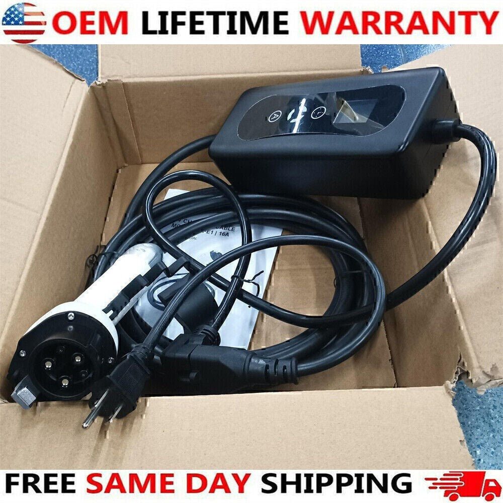 EV Charger 16A Electric Car Portable Charging Cable NEMA6-20 EVSE 110V-220V US