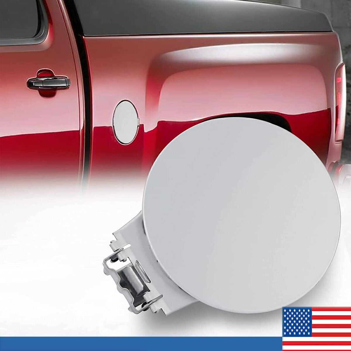 Fuel Filler Cap Gas Tank Door Cover Fit 1999-06 Chevrolet Silverado 1500 2500 HD