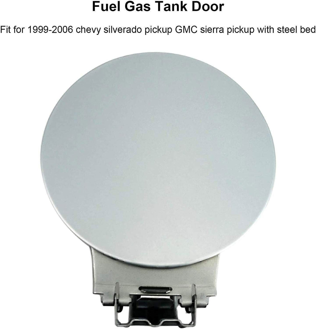 Fuel Filler Cap Gas Tank Door Cover Fit 1999-06 Chevrolet Silverado 1500 2500 HD