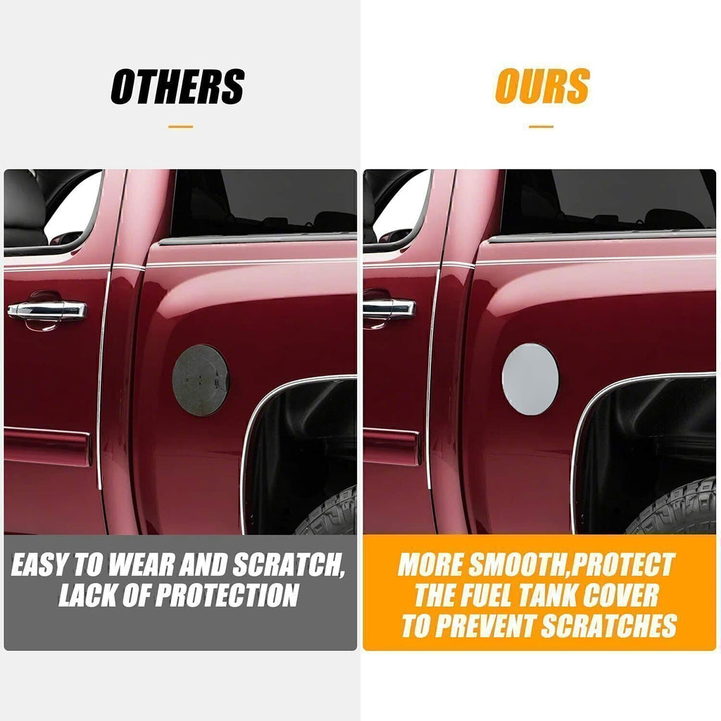 Fuel Filler Cap Gas Tank Door Cover Fit 1999-06 Chevrolet Silverado 1500 2500 HD