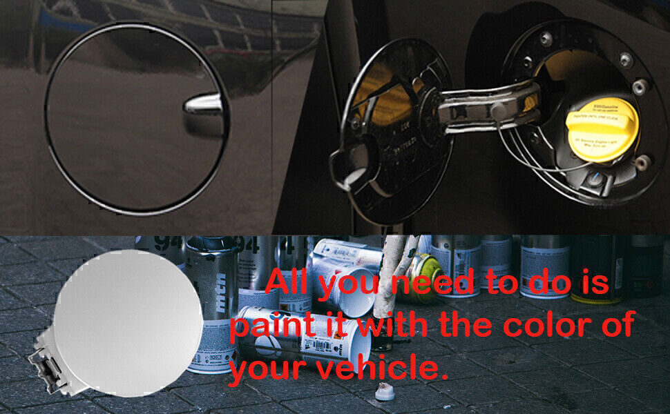 Fuel Filler Cap Gas Tank Door Cover Fit 1999-06 Chevrolet Silverado 1500 2500 HD