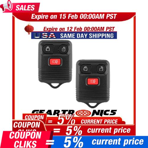2pc Keyless Entry Car Remote Control Key Fob Transmitter Alarm Fit Ford F150 250