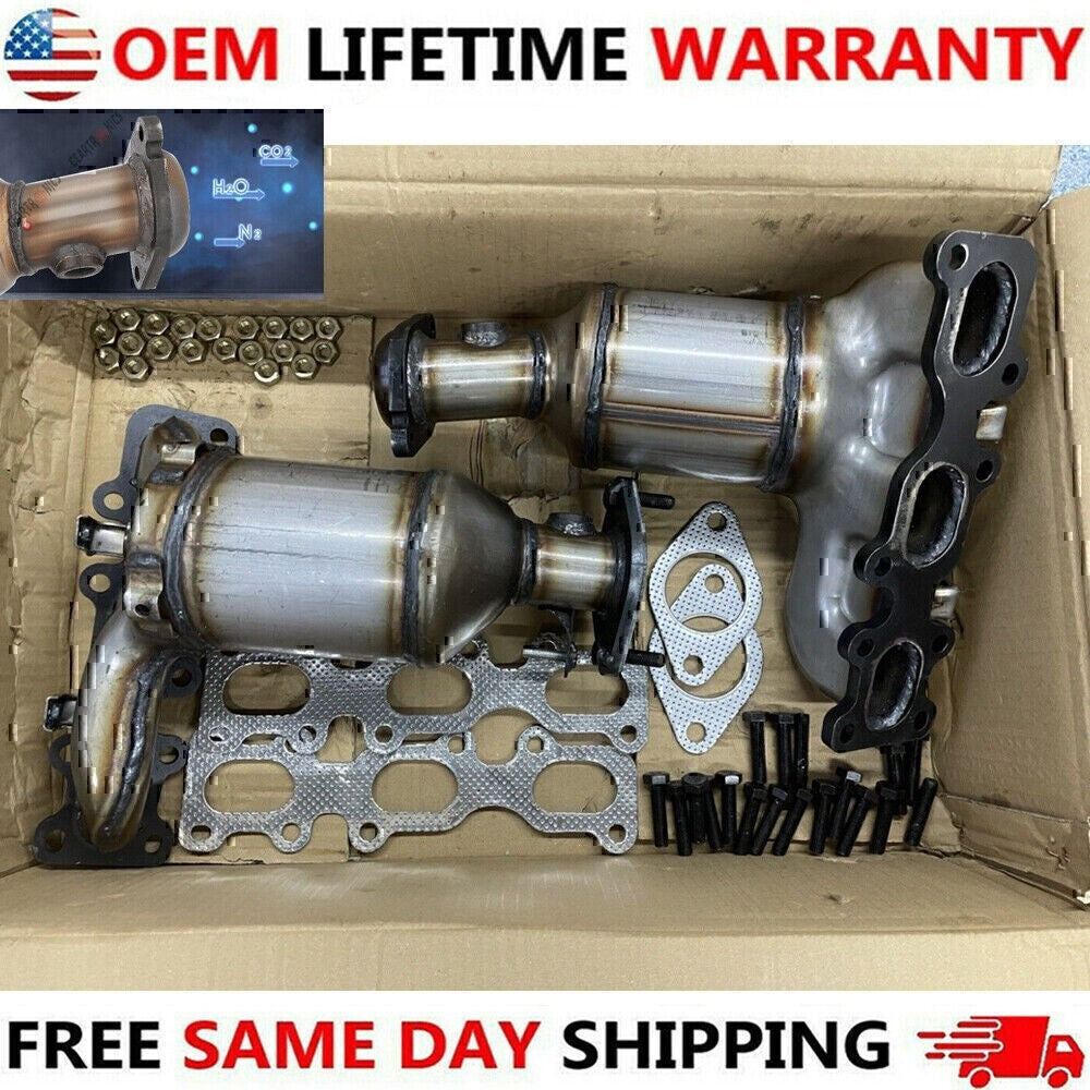 Set of 2 Catalytic Converter For 2013-2019 Ford Explorer Front Left + Right