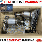 Set of 2 Catalytic Converter For 2013-2019 Ford Explorer Front Left + Right