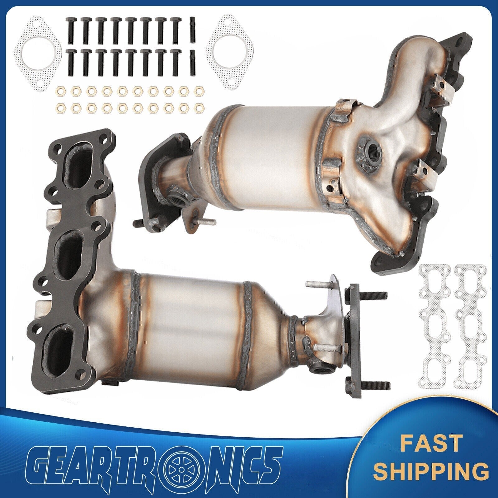 Set of 2 Catalytic Converter For 2013-2019 Ford Explorer Front Left + Right