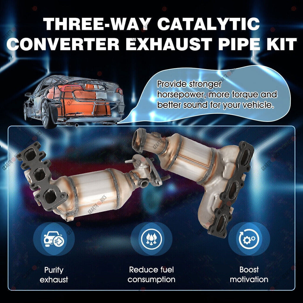 Set of 2 Catalytic Converter For 2013-2019 Ford Explorer Front Left + Right
