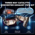 Set of 2 Catalytic Converter For 2013-2019 Ford Explorer Front Left + Right