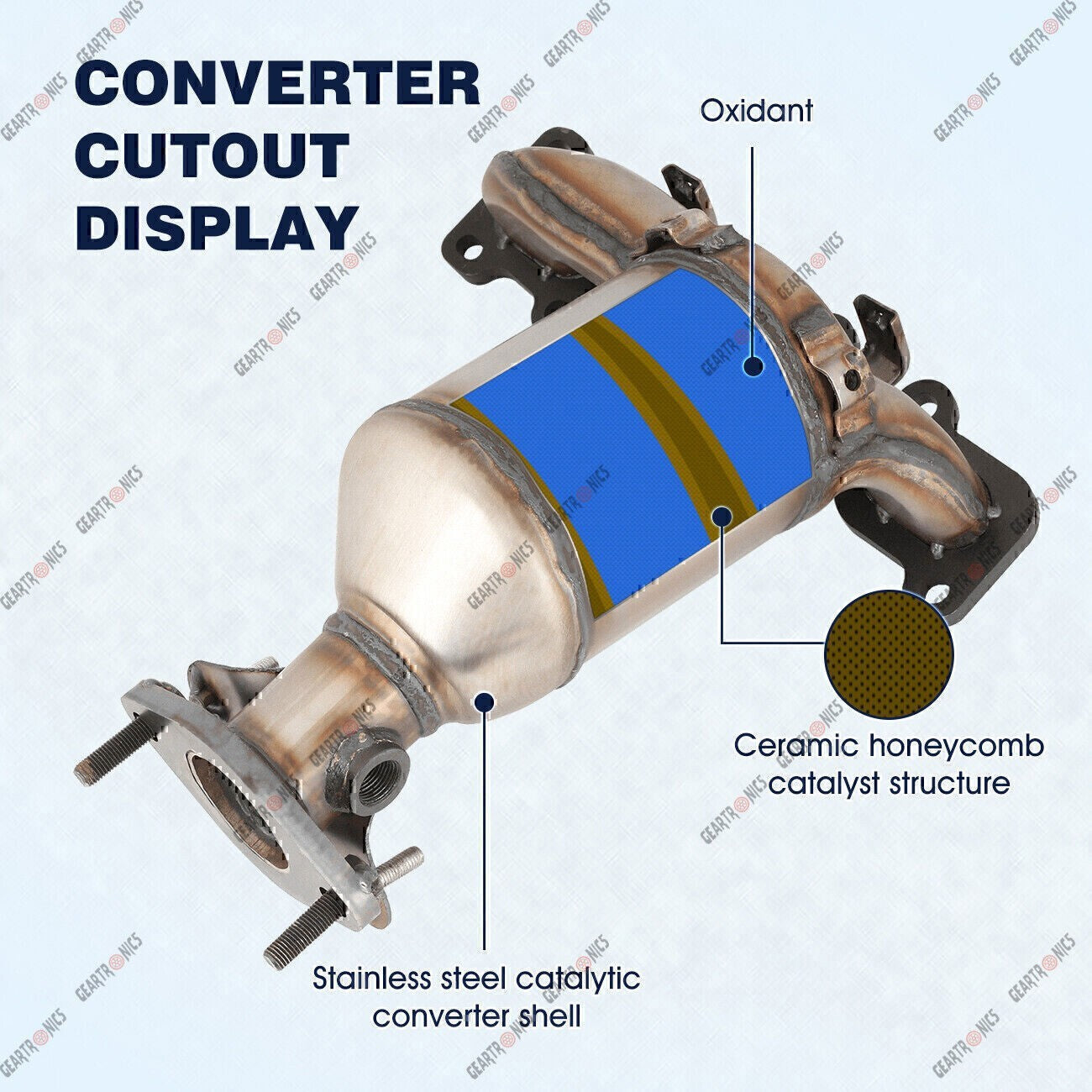 Set of 2 Catalytic Converter For 2013-2019 Ford Explorer Front Left + Right