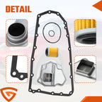 Auto Transmission Filter Oil Pan Gasket Kit For Nissan Rogue Altima Juke Eltqjsw