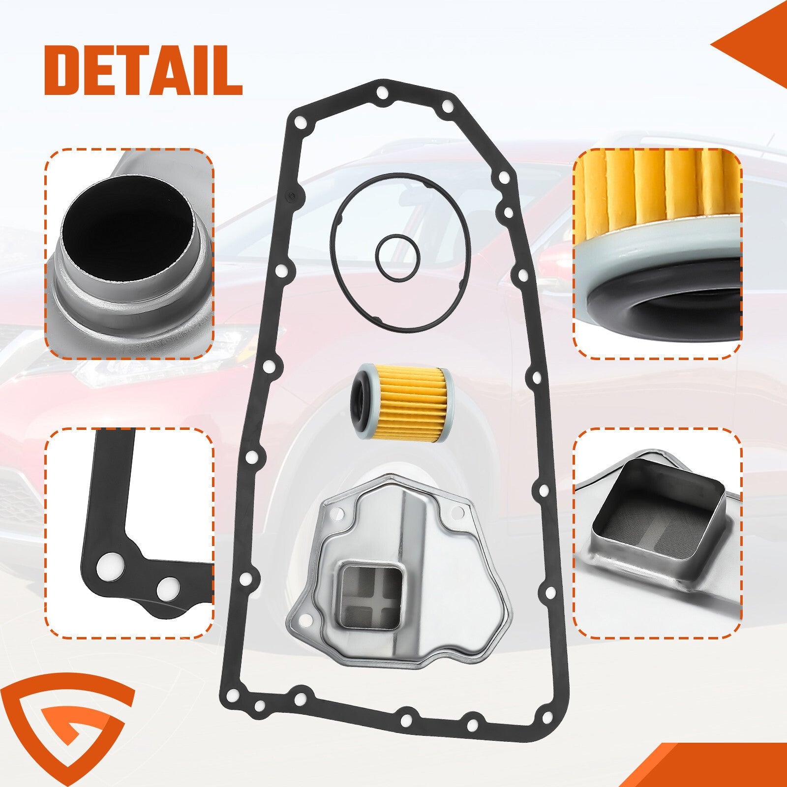 Auto Transmission Filter Oil Pan Gasket Kit For Nissan Rogue Altima Juke Eltqjsw