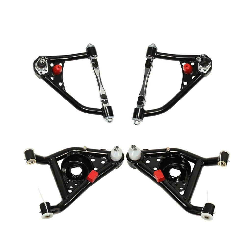 Front Upper& Lower Tubular Control Arms Set For 67-69 Camaro Firebird 68-74 Nova