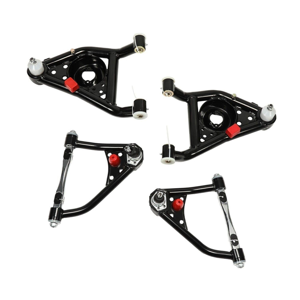 Front Upper& Lower Tubular Control Arms Set For 67-69 Camaro Firebird 68-74 Nova