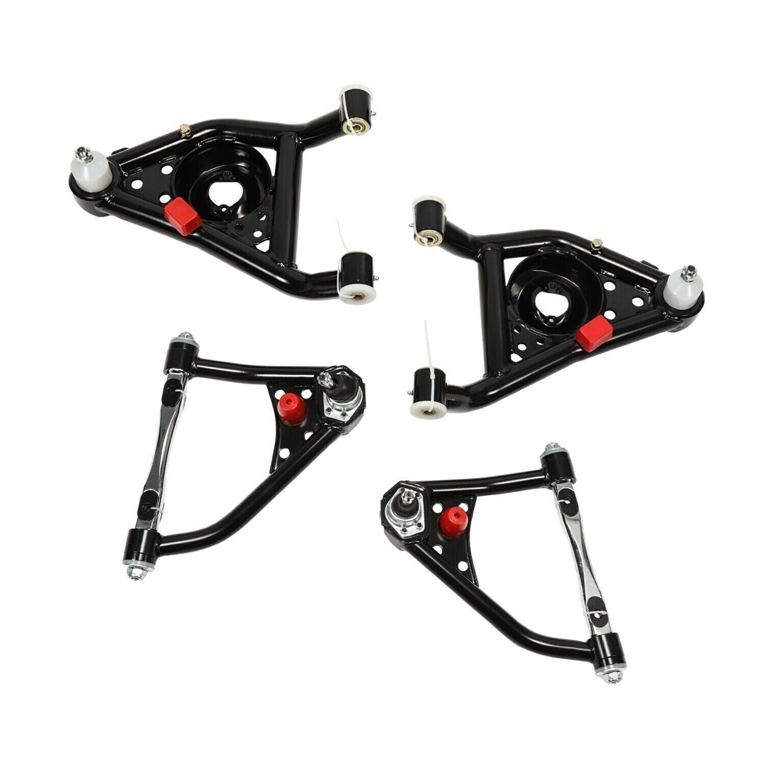 Front Upper& Lower Tubular Control Arms Set For 67-69 Camaro Firebird 68-74 Nova