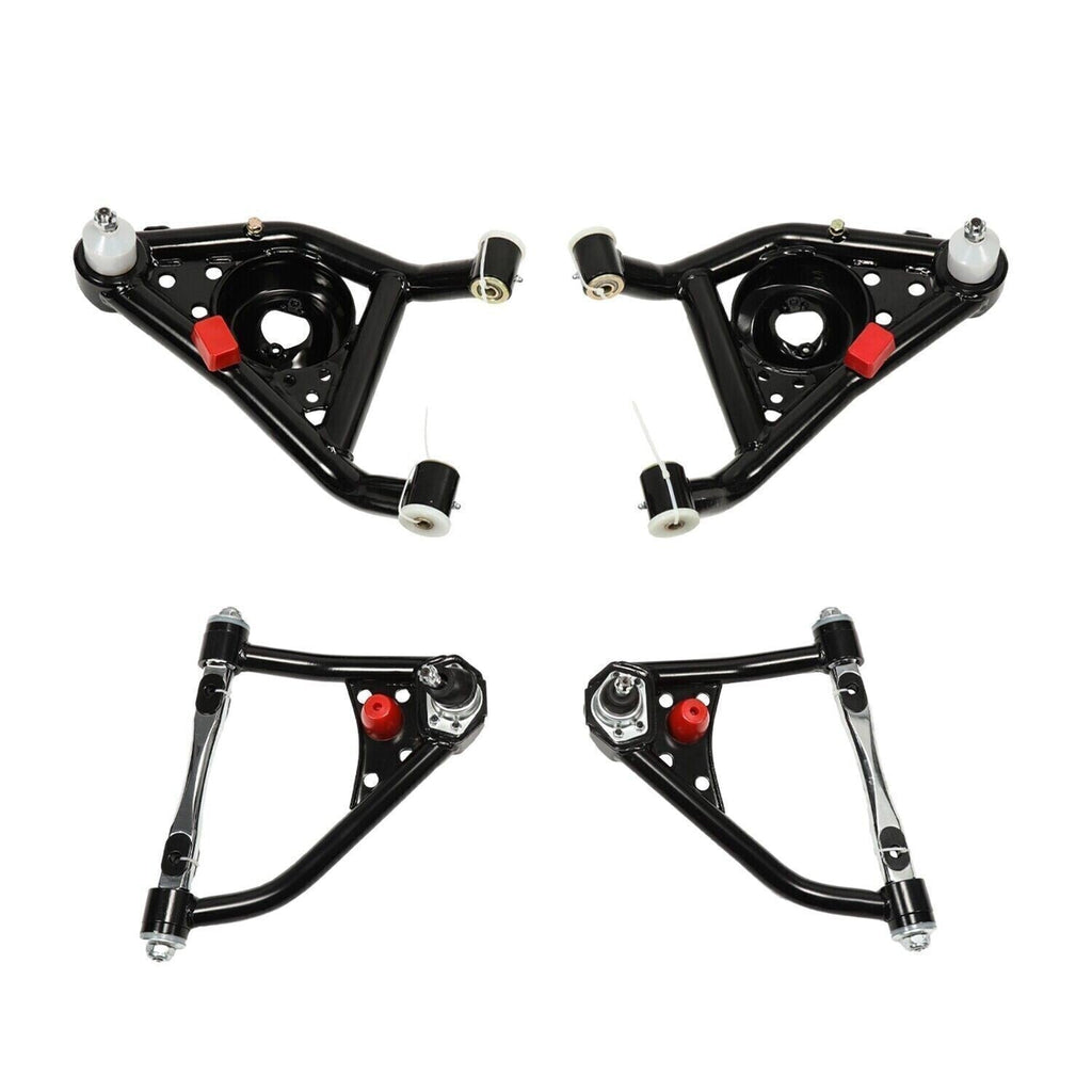 Front Upper& Lower Tubular Control Arms Set For 67-69 Camaro Firebird 68-74 Nova