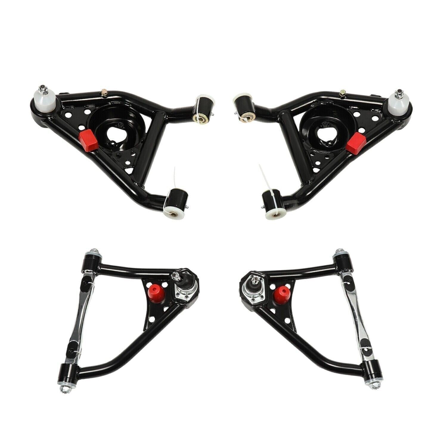 Front Upper& Lower Tubular Control Arms Set For 67-69 Camaro Firebird 68-74 Nova