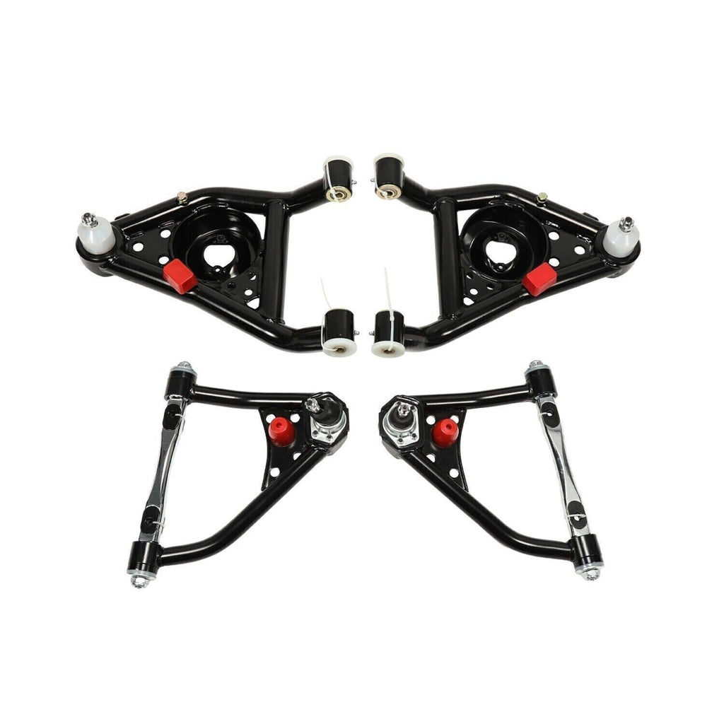 Front Upper& Lower Tubular Control Arms Set For 67-69 Camaro Firebird 68-74 Nova