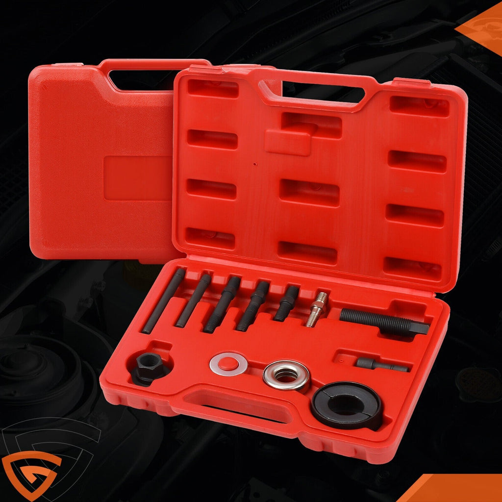 13Pcs Power Steering Pump Pulley Puller Remover & Alternator Installer Tool A