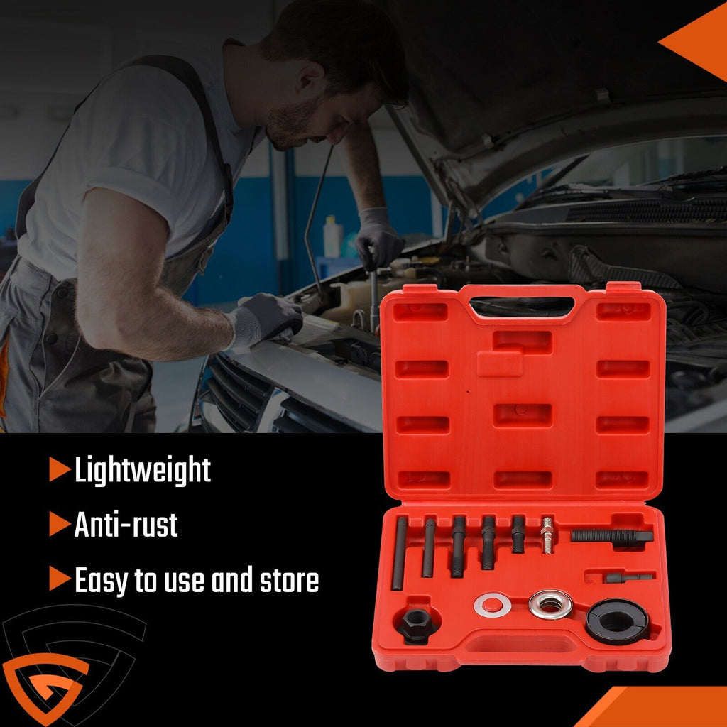 13Pcs Power Steering Pump Pulley Puller Remover & Alternator Installer Tool A