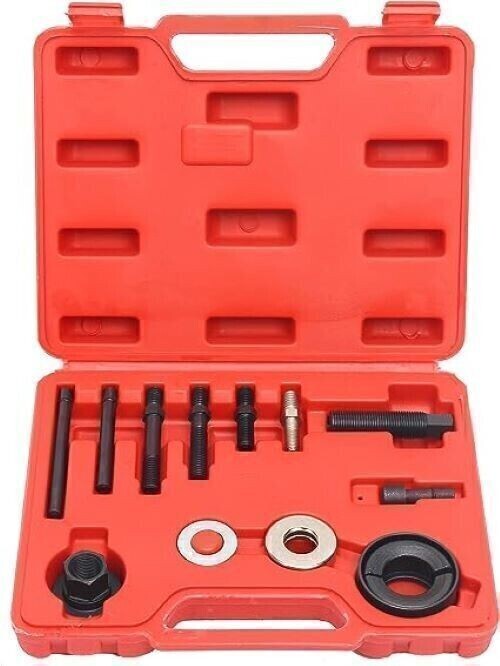 13Pcs Power Steering Pump Pulley Puller Remover & Alternator Installer Tool A