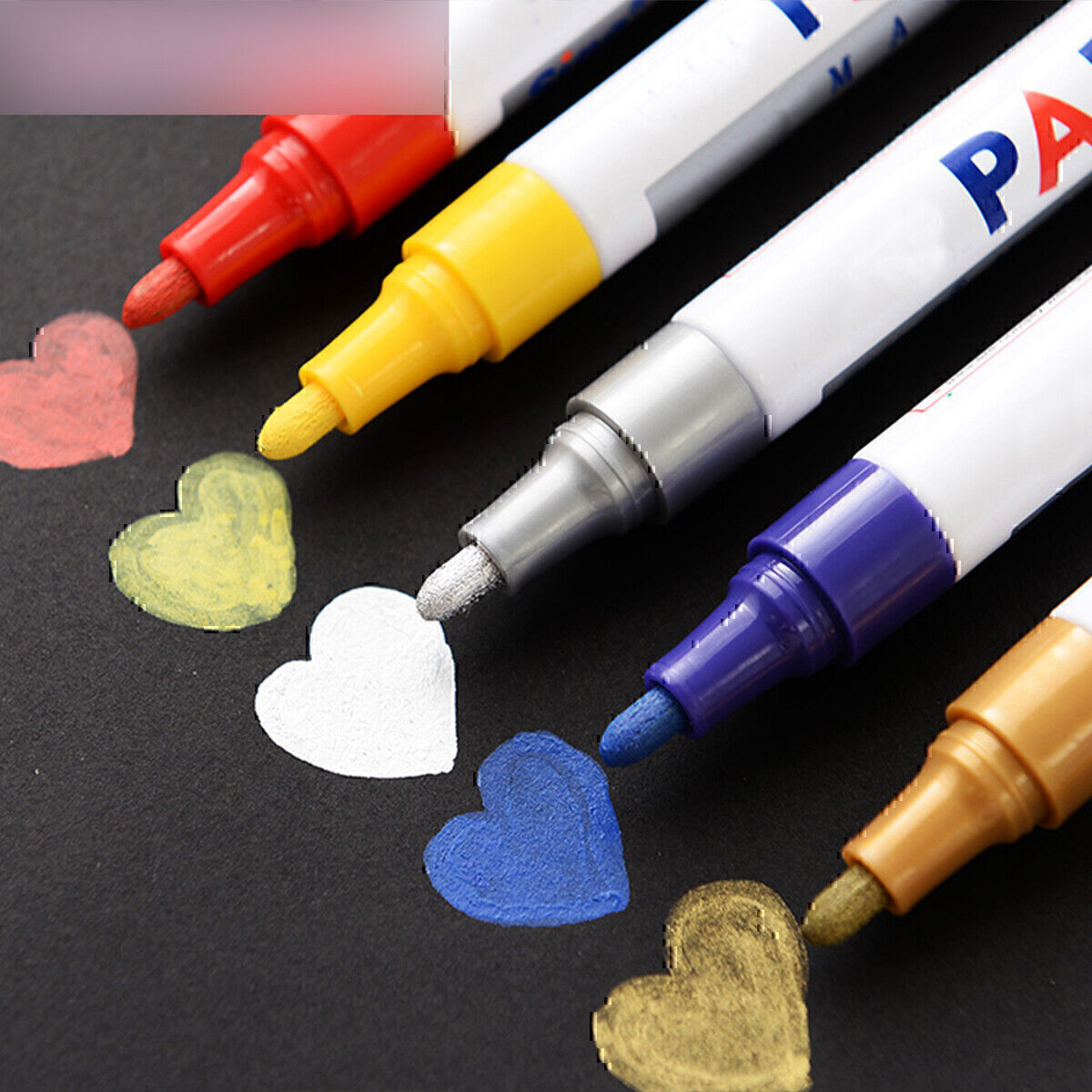 12pcs set Waterproof Permanent Paint Marker Pen Car Tyre Tire Tread Rubber Metal
