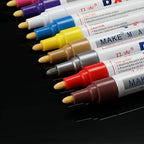 12pcs set Waterproof Permanent Paint Marker Pen Car Tyre Tire Tread Rubber Metal