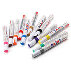 12pcs set Waterproof Permanent Paint Marker Pen Car Tyre Tire Tread Rubber Metal