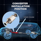 Exhaust Catalytic Converter W/ Gasket FITS For 1997-2001 Honda CR-V CRV 2.0L I4