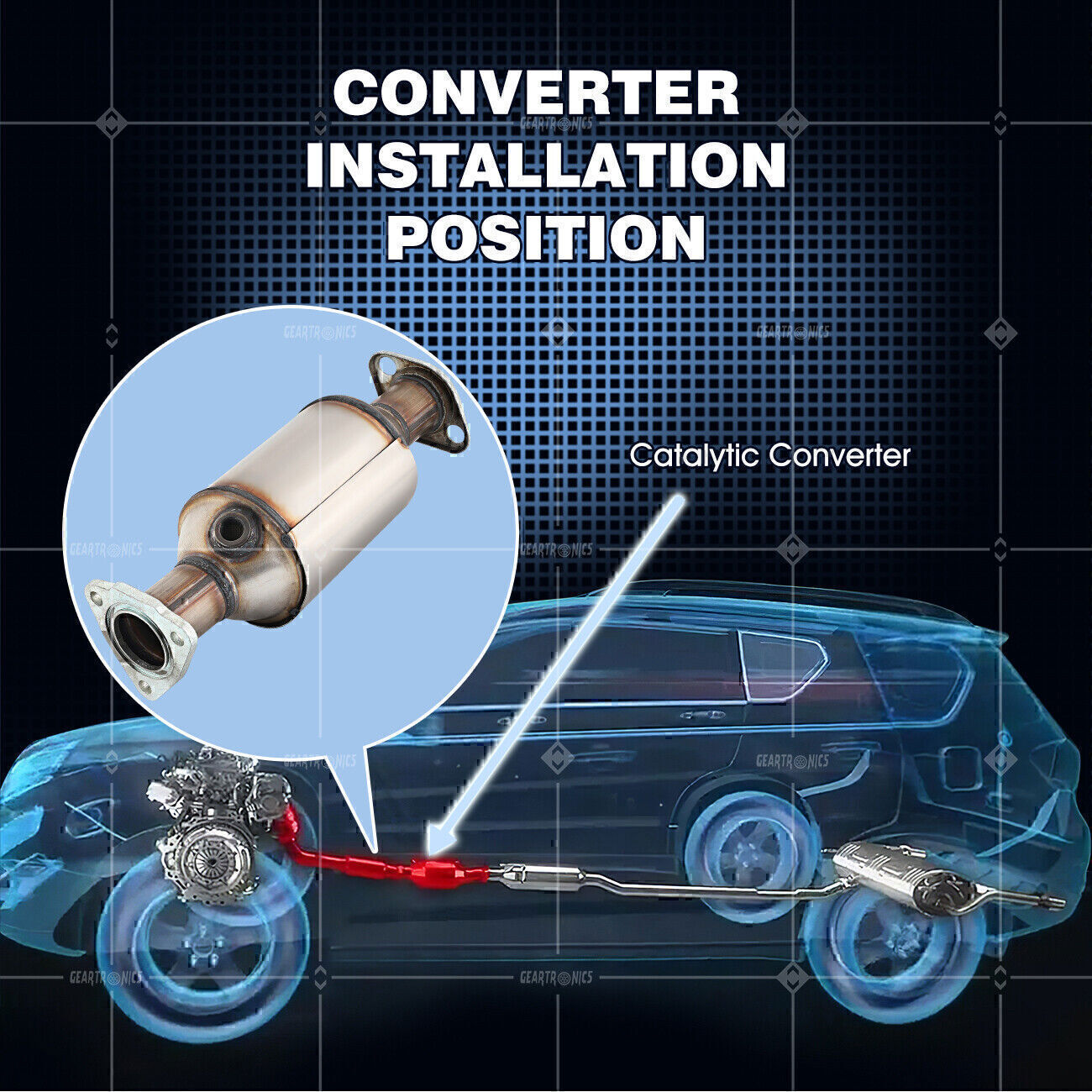 Exhaust Catalytic Converter W/ Gasket FITS For 1997-2001 Honda CR-V CRV 2.0L I4