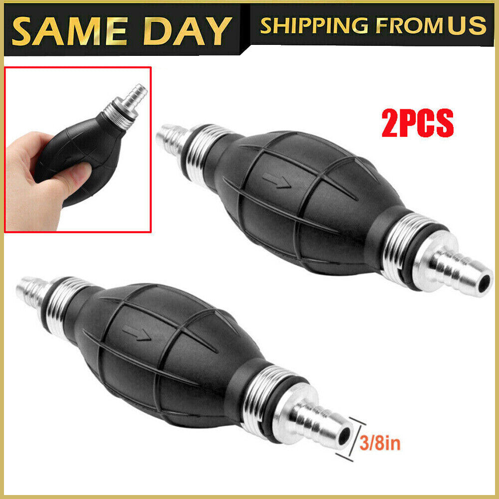 Piar 3/8'' Hand Primer Bulb Outboard Car Marine Boat Gas Fuel Line Pump All Fuel