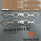 Set LS MLS Exhaust Manifold Header Gasket W/ Bolts For LS1 4.8 5.3 5.7 6.0 6.2