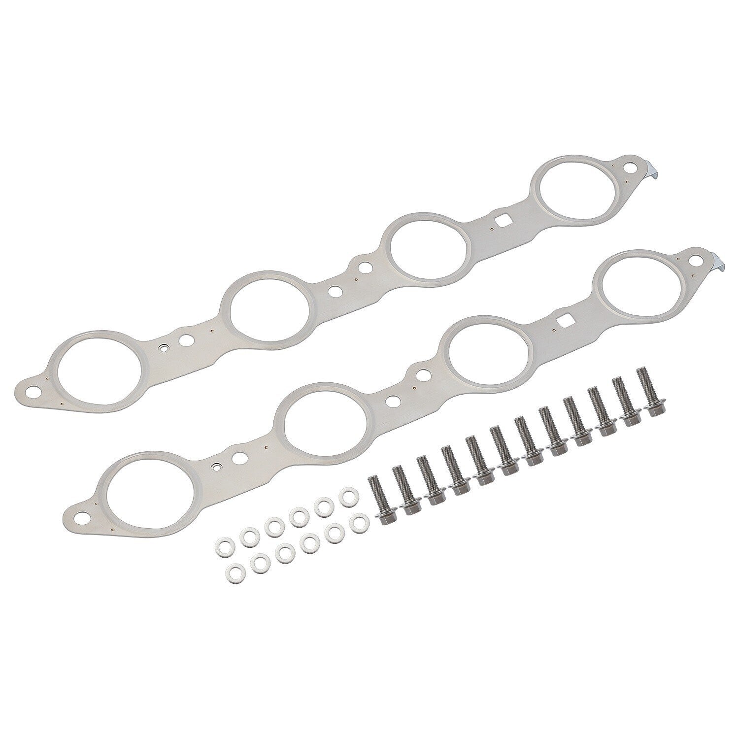 Set LS MLS Exhaust Manifold Header Gasket W/ Bolts For LS1 4.8 5.3 5.7 6.0 6.2