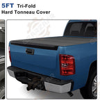 Hard Tonneau Cover 5FT 3-Fold For 2016-23 Toyota Tacoma Truck Bed 60.5inch Sal