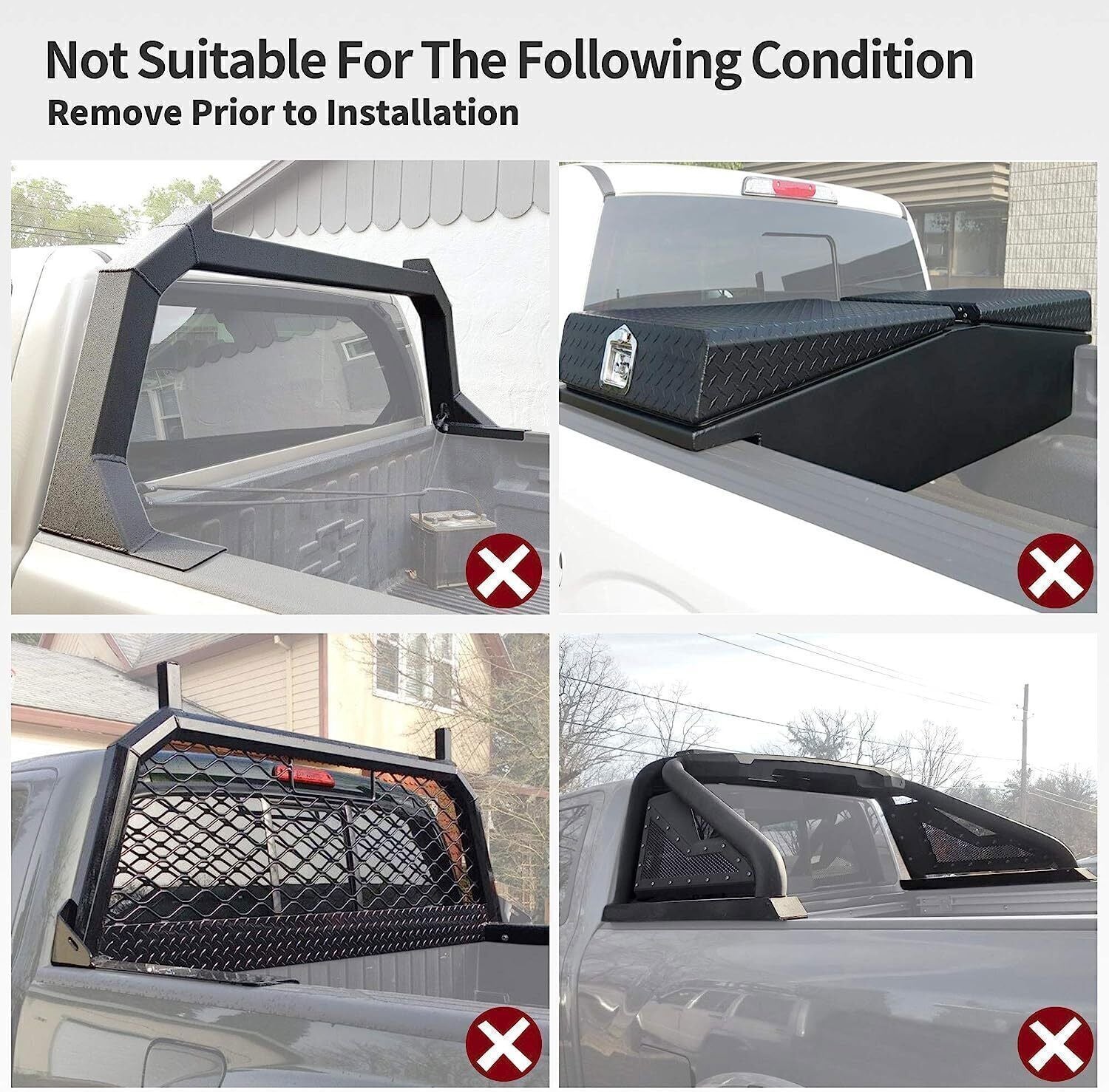 Hard Tonneau Cover 5FT 3-Fold For 2016-23 Toyota Tacoma Truck Bed 60.5inch Sal