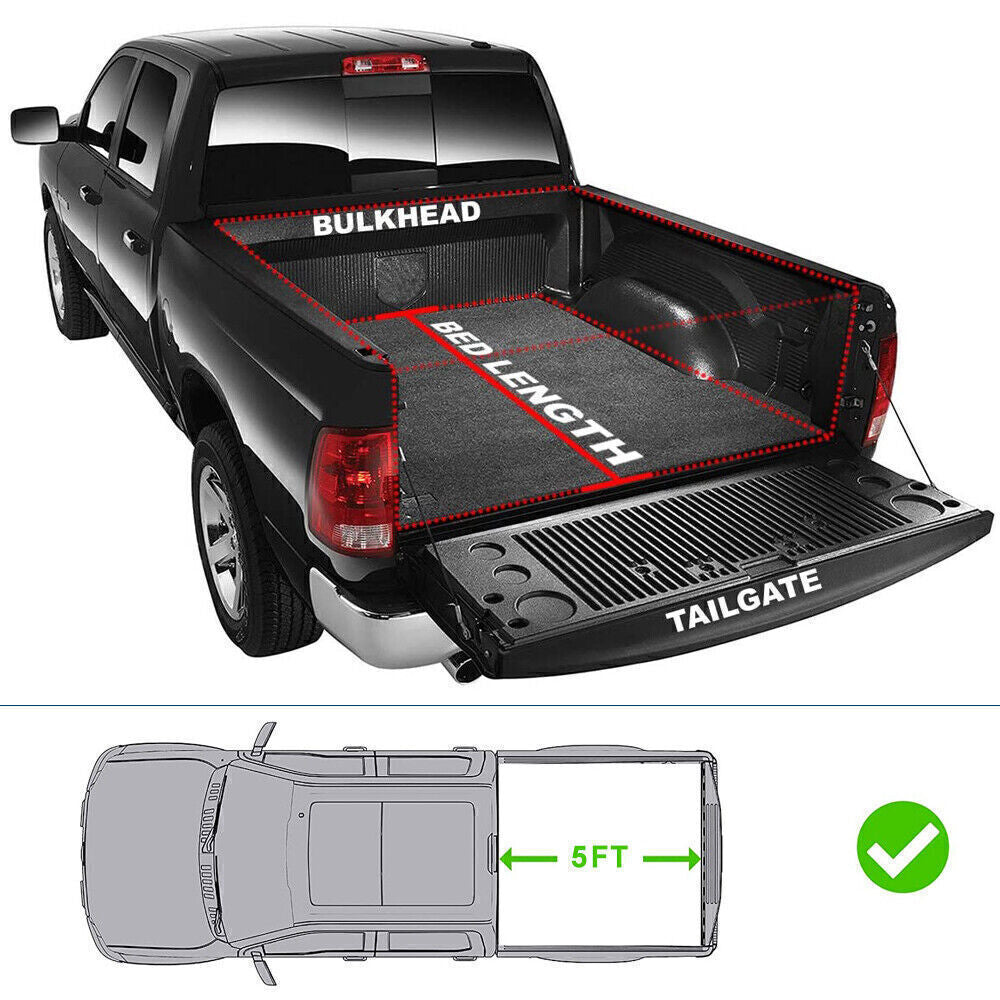 Hard Tonneau Cover 5FT 3-Fold For 2016-23 Toyota Tacoma Truck Bed 60.5inch Sal