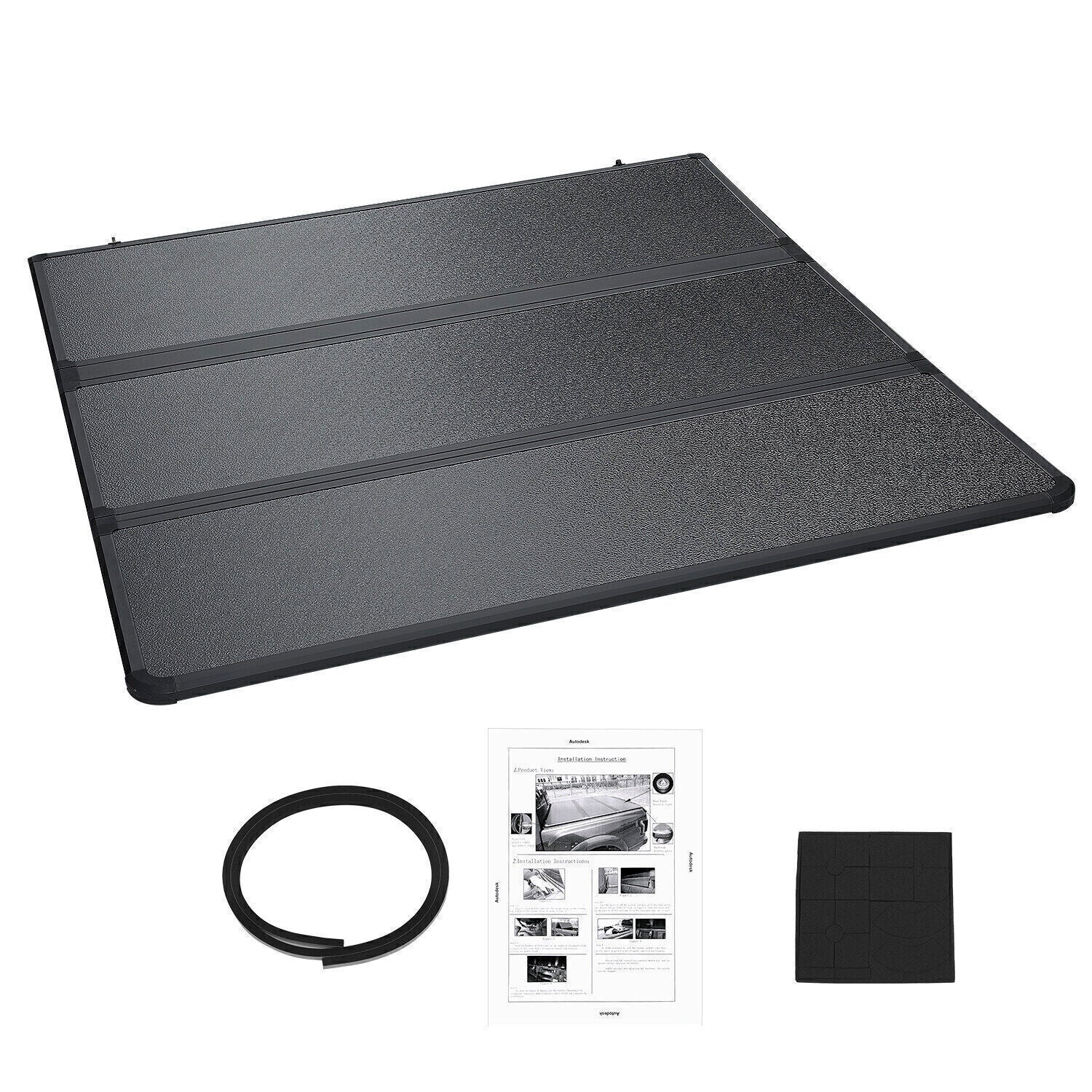 Hard Tonneau Cover 5FT 3-Fold For 2016-23 Toyota Tacoma Truck Bed 60.5inch Sal