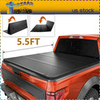 5.5FT Tonneau Cover Hard Tri-Fold For 2015-2024 Ford F150 Truck Bed Waterproof /