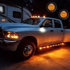 20x 3/4" Marker Lights LED Truck Trailer Round Side Bullet Light Amber &Red Lamp