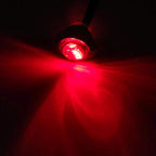 20x 3/4" Marker Lights LED Truck Trailer Round Side Bullet Light Amber &Red Lamp