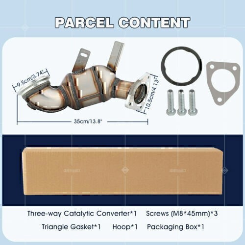 Front Exhaust Catalytic Converter Kit for Chevrolet Cruze 1.4L 2011-16 Sonic A