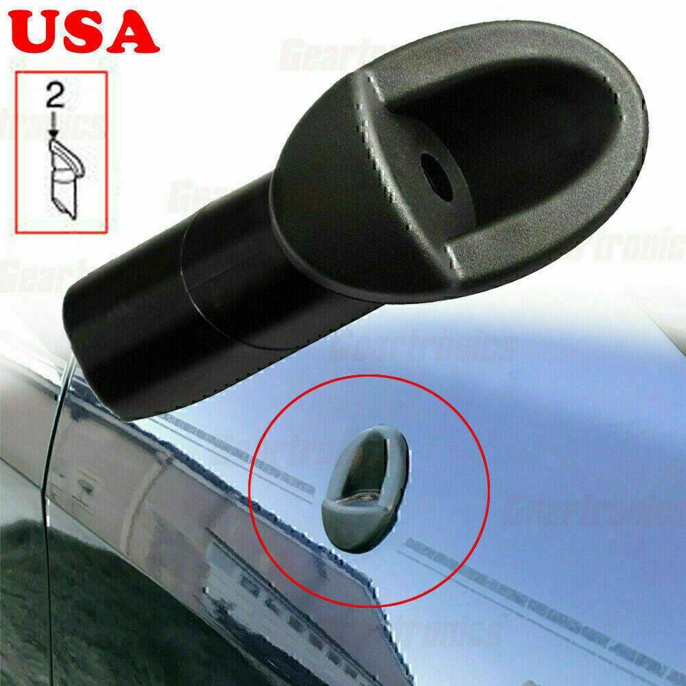 ANTENNA BEZEL ORNAMENT FOR 07-13 TOYOTA TUNDRA MANUAL MOUNTED FENDER BASE BLACK!