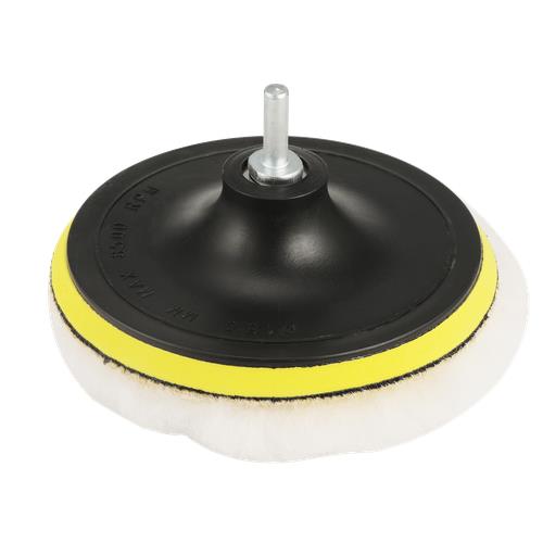 5PCS 6" Buffing Polishing Pad Wool Wheel Mop Kit For Car Polisher Drill Adapter!