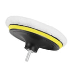 5PCS 6" Buffing Polishing Pad Wool Wheel Mop Kit For Car Polisher Drill Adapter!