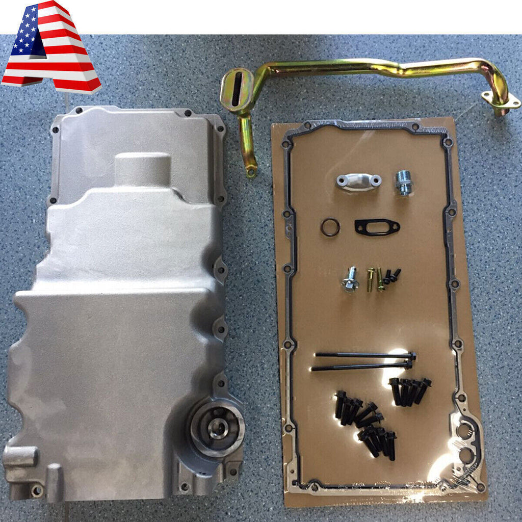 LS Engine LOW PROFILE Oil Pan Retro For LS1 LS2 LS3 LSX 6.2 6.0 5.3 ,4.8 G-Body
