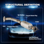 CATALYTIC CONVERTER w/O2 Sensor Up &Downstream FOR 2007 2008 09 HONDA CR-V 2.4L
