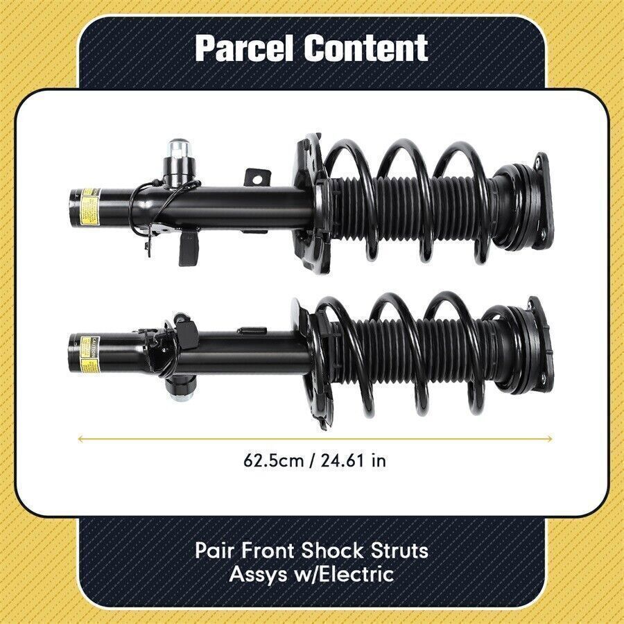 2x Fit Lincoln MKC 2015-2019 Front Shock Struts Assys w/Electronic #EJ7Z18124K