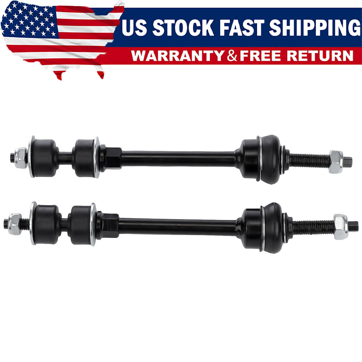 2 Front Sway Bar Stabilizer Links For 2006-2017 Dodge Ram 1500 K80894×2