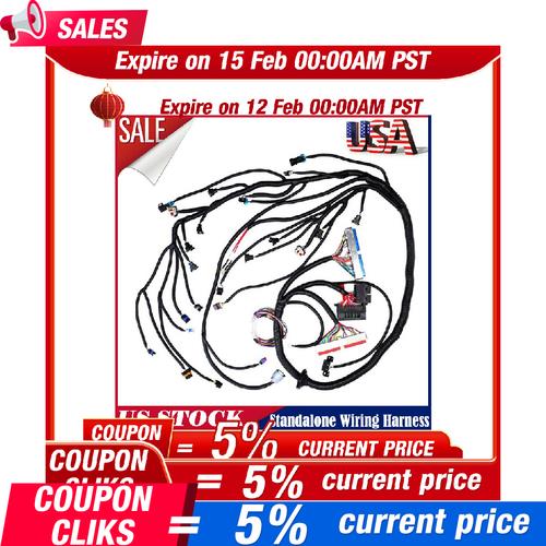 FOR 97-06 LS1 Engine w/4L60E DBC Standalone Wiring Harness4.8 5.3 6.0 Direct-Fit