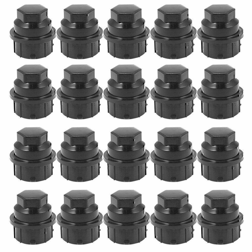 20PCS Black Plastic Wheel Lug Nut Caps Replace Kits For GM 9593028 9593228*