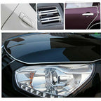 20-Foot Chrome Car Door Edge Guard Molding Trim Strip